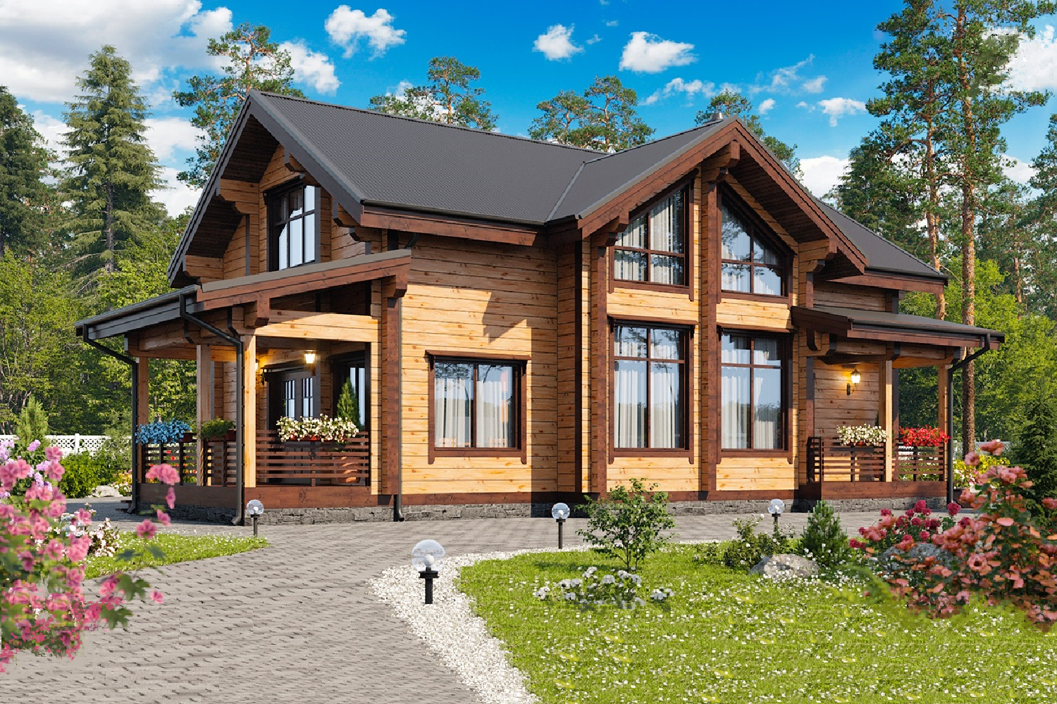 Дом из клееного бруса VZ-367